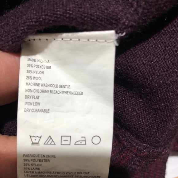 prAna Maroon Burgandy Cowlneck Sweater dress Size M Cozy - Picture 6 of 8